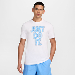Camisa Nike Just Do It - Branca e Azul