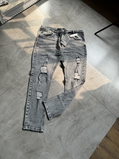 Calça Jeans Jogador - (Cinza) 2419386 - comprar online