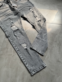 Calça Jeans Jogador - (Cinza) 2419386 - kennaistore