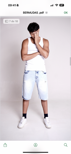 Bermuda Jeans BAGGY - Azul - comprar online