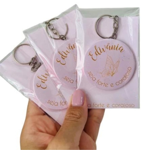 kit com 10 Chaveiros button 5,5 cm - comprar online