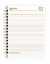 Agenda Datada Elegante - 1 dia por página na internet