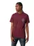Remera Fox Still In SS Premium Tee Burgundy