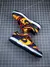 Tênis Nike SB Dunk Low x Off-White University Gold Midnight Navy na internet