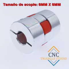 Imagen de Acoplador flexible spider 8mm x 8mm