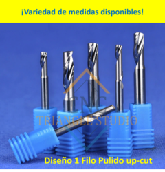 FH17 Fresa 1 Filo Pulido DC 1mm P/Aluminio - CNC Trianglestudio