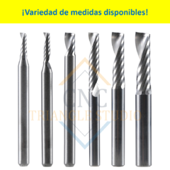 FH12 Fresa 1 Filo Escalonado Dc2mm P/Plásticos - CNC Trianglestudio