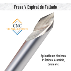FVE02 Fresa V45° Espiral Tallado Fino en internet