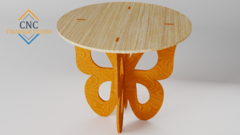 MF03 Mesa Mariposa de cóctel redonda, soporte para pasteles | Diseño Vectorial PDF-DXF - comprar en línea