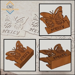 SVM01 Servilletero Mariposa Vector MDF 3mm