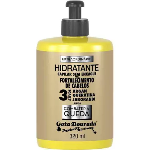 Creme Para Pentear Extraordinário 3 Ativos 320ml - Gota Dourada