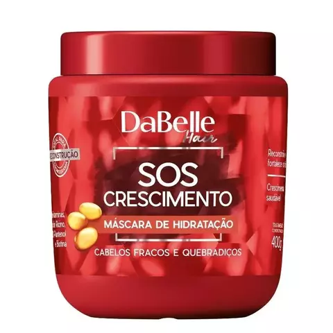 Máscara Tratamento Creme de Hidratação SOS Crescimento 400g - Dabelle