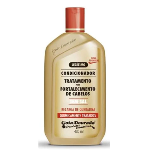 Condicionador Cabelos Quimicamente Tratados 430ml - Gota Dourada