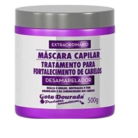 Máscara Capilar Desamarelador 500g - Gota Dourada