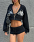 Campera crop Wyndwood - Black en internet