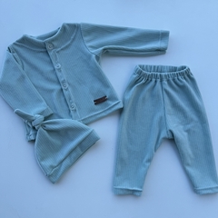 Conjunto plush aqua