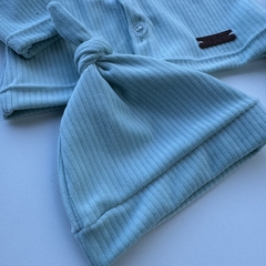 Conjunto plush Aqua con broderie en internet