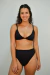 Hot Pant Preta Canelada - comprar online