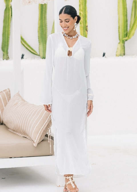 Vestido Essence Flower Branco