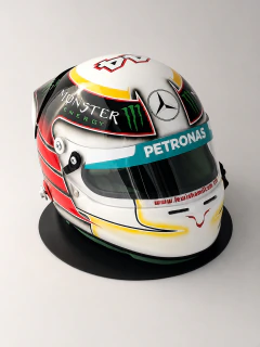 Casco F1 Lewis Hamilton 2014 Escala: 1:1