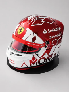 Casco F1 Charles Leclerc Ferrari 2024 Monaco Escala: 1:1 - Avelan Indumentaria