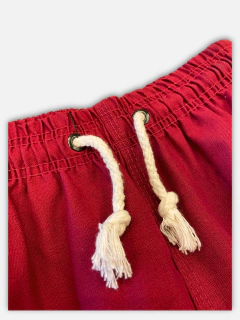 SHORT DE LINHO VERMELHO na internet