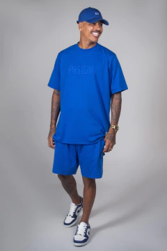 CONJUNTO OVER BORDADO AZUL - comprar online