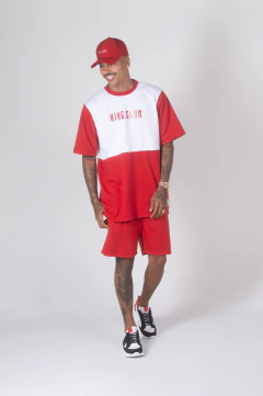 CONJUNTO MEIO A MEIO VERMELHO - king slum