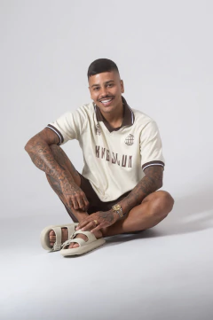 BLUSA POLO OVERSIZED MARROM - loja online