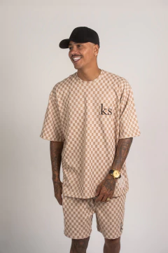 CONJUNTO OVER DAMA BEGE - loja online