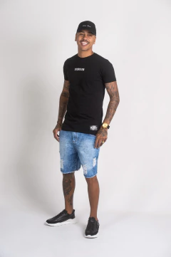 BERMUDA JEANS AZUL ESCURO - king slum