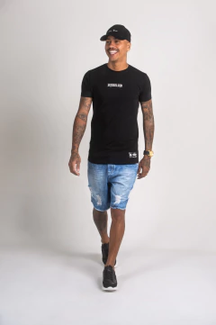 BERMUDA JEANS AZUL ESCURO na internet