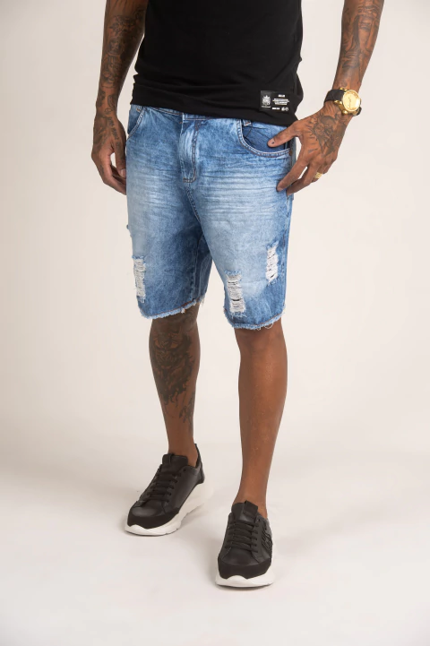 BERMUDA JEANS AZUL ESCURO - comprar online
