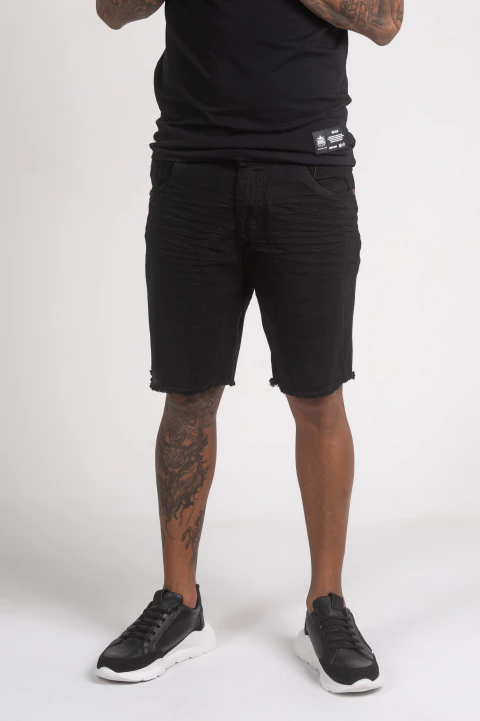 BERMUDA JEANS PRETA - comprar online