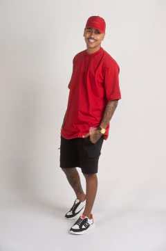 Blusa Oversized BASICA VERMELHA - loja online