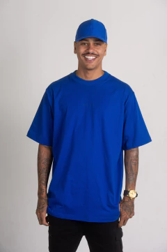 Blusa Oversized BASICA AZUL MARINHO - comprar online