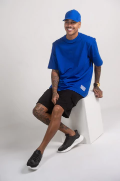 Blusa Oversized BASICA AZUL MARINHO - loja online