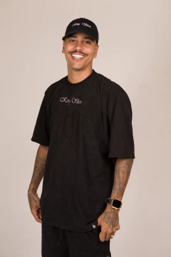 CONJUNTO OVERSIZED VELUDO PRETO na internet