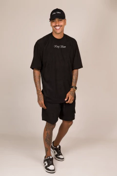 CONJUNTO OVERSIZED VELUDO PRETO - comprar online