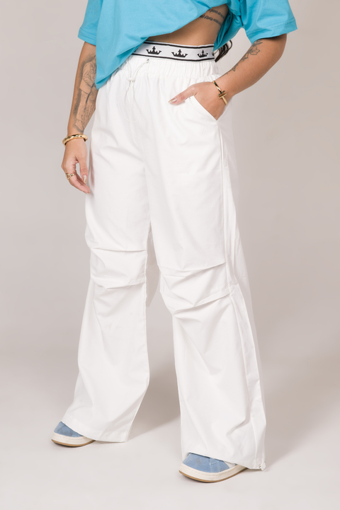 CALÇA ELÁSTICO BRANCA - comprar online
