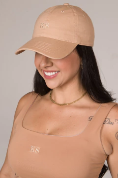 CROPPED POLIAMIDA BEGE na internet