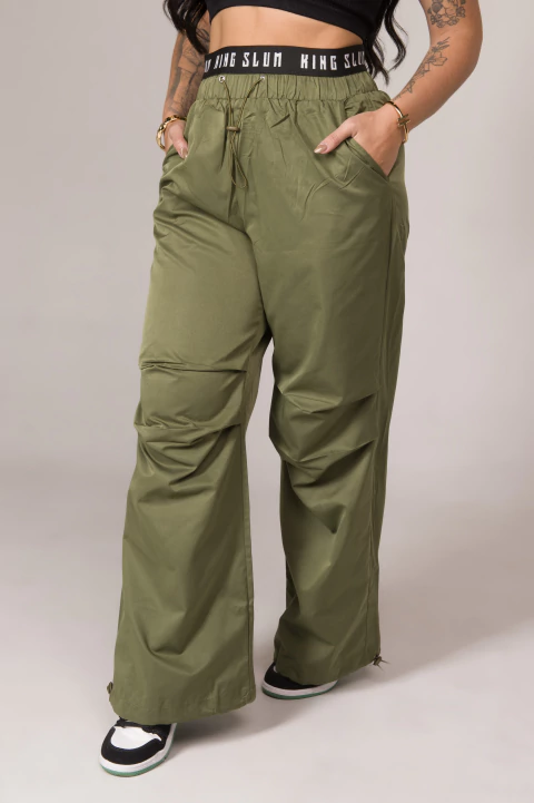 CALÇA ELÁSTICO VERDE - comprar online