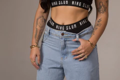 CONJUNTO TOP E CALCINHA PRETO - king slum