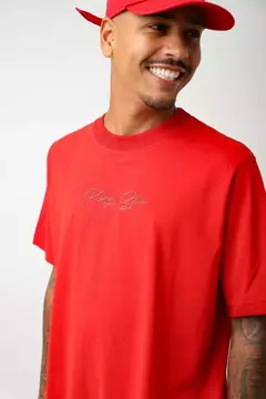Blusa Oversized BORDADA vermelha - loja online