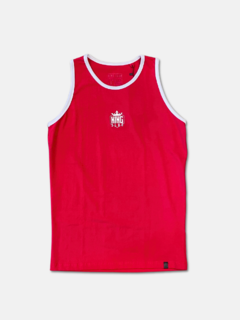 Regata Viés Vermelha com Branco - comprar online