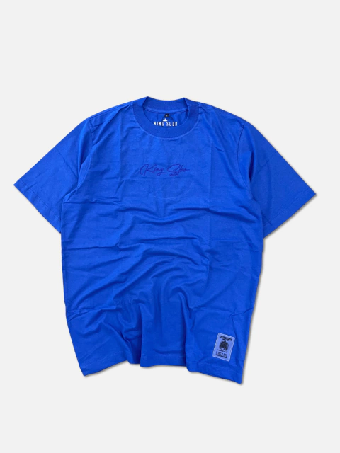 BLUSA OVERSIZED BORDADA AZUL CANETA - comprar online