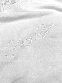 Blusa Oversized BORDADA branca - king slum