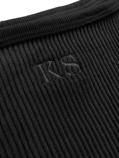 Imagem do TOP CANELADO PREMIUM PRETA