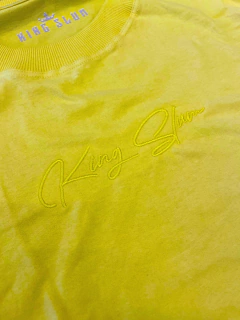 Blusa Oversized BORDADA amarela - loja online