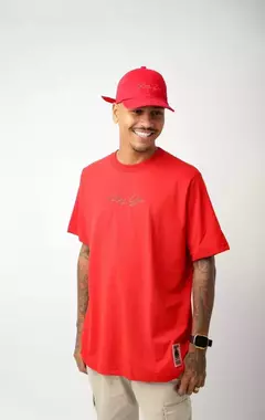 Imagem do Blusa Oversized BORDADA vermelha